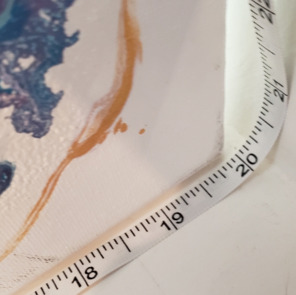 Original Handmade Acrylic Large Abstract Fluid Art Butterfly Painting by CEO - Picture 6 of 7